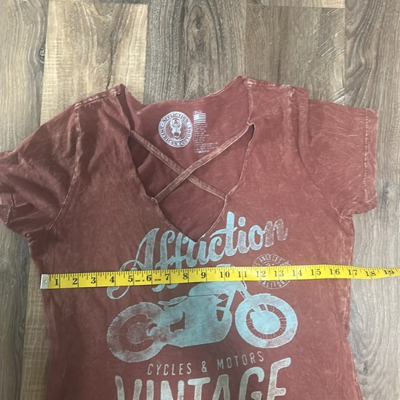Affliction American Customs Women’s Shirt size small 100% cotton. Mortorcyle - Picture 10 of 12